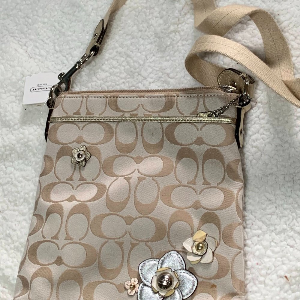 Floral Coach Crossbody Purse